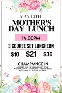 Menu Affiche template