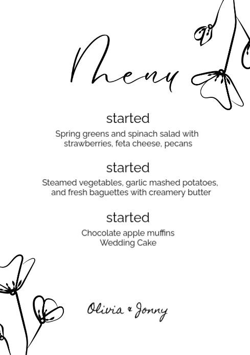Plantilla de menu | PosterMyWall