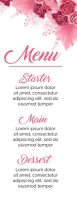 Menu design template Media Página Carta