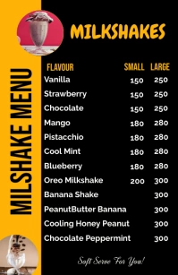 Menu Tabloid template