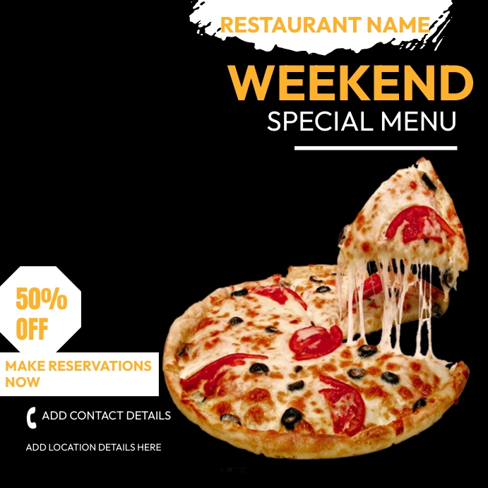 Menu Instagram Post template