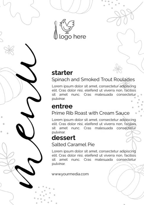 Manu Templete menu Template | PosterMyWall