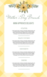 menu US Legal template