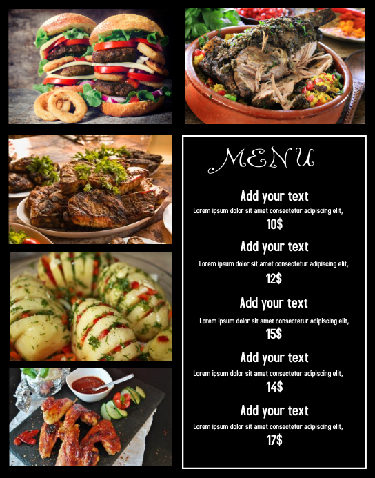 Copy of Menu PosterMyWall