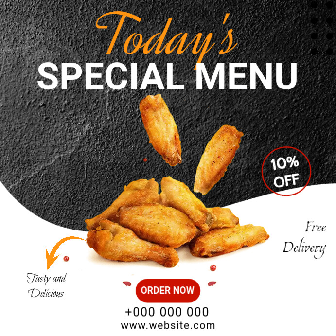 Menu Instagram Post template