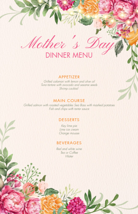 menu Template | PosterMyWall