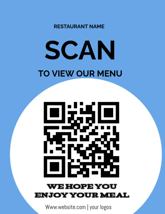 Menu Flyer (format Us Letter) template