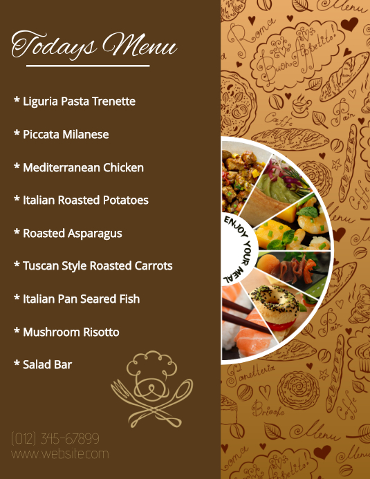 Menu Flyer Template | PosterMyWall