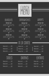 Customize 3 910 Menu Design Templates Postermywall