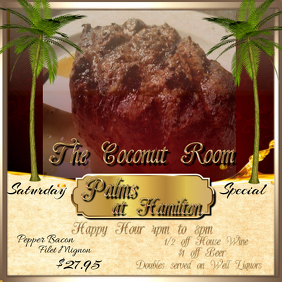 menu instagram post templates postermywall instagram happy hour flyers