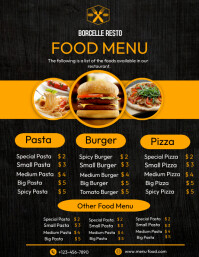 Menu flyer template | PosterMyWall