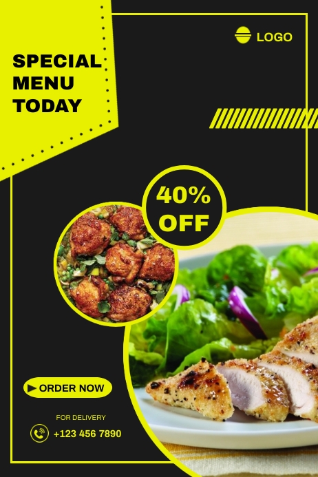 Menu Food Banner Template | PosterMyWall
