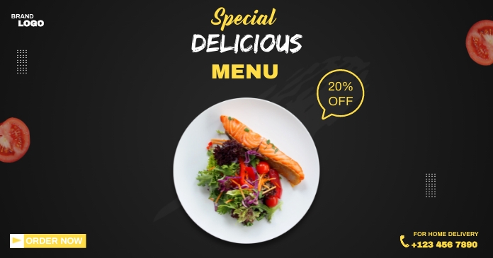 Menu Food Facebook Template | PosterMyWall