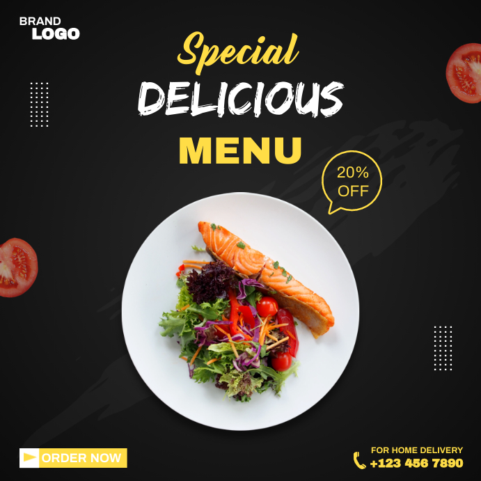 Menu Food Instagram template