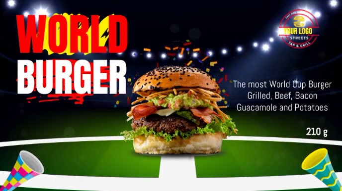 Food menu promo football Template | PosterMyWall