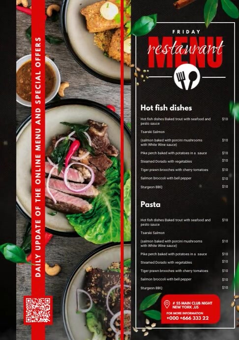 Menu For Restaurant video design Template | PosterMyWall