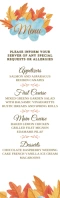 Menu Half Page Legal template