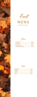 Menu Half Page Letter template