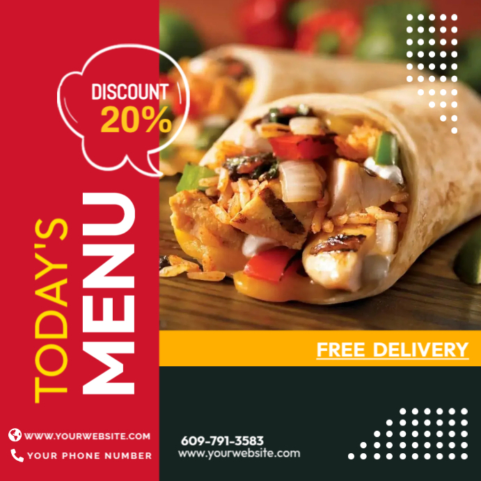 Menu Offer Template | PosterMyWall