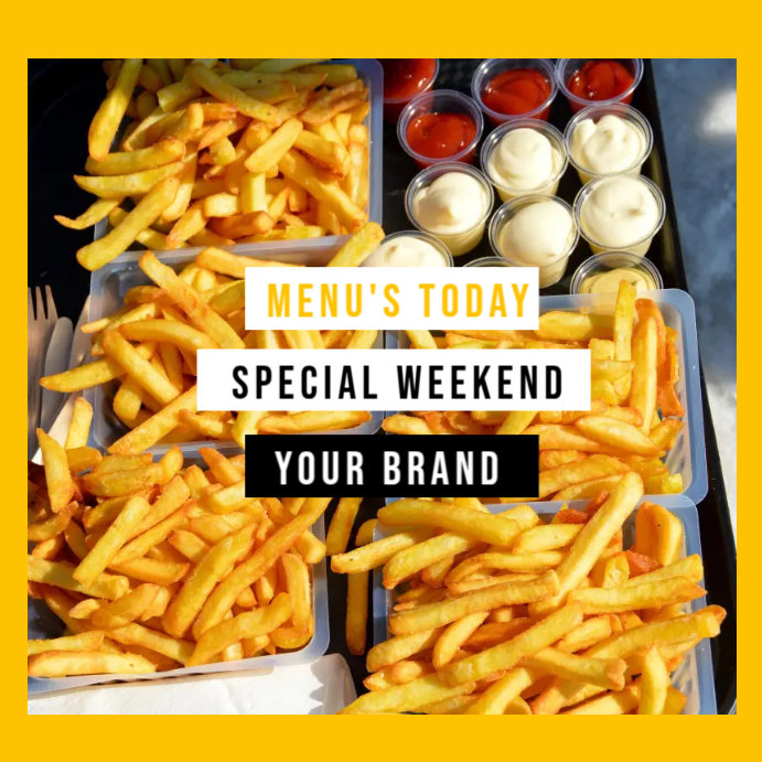 Menu Offer Instagram Post template