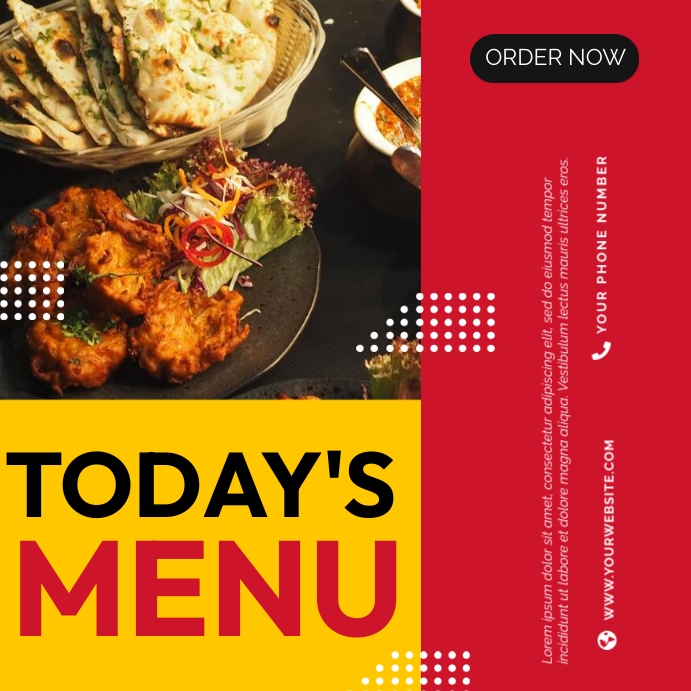 Menu Offer Instagram Post template