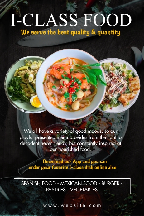 MENU POSTER.KC Template | PosterMyWall