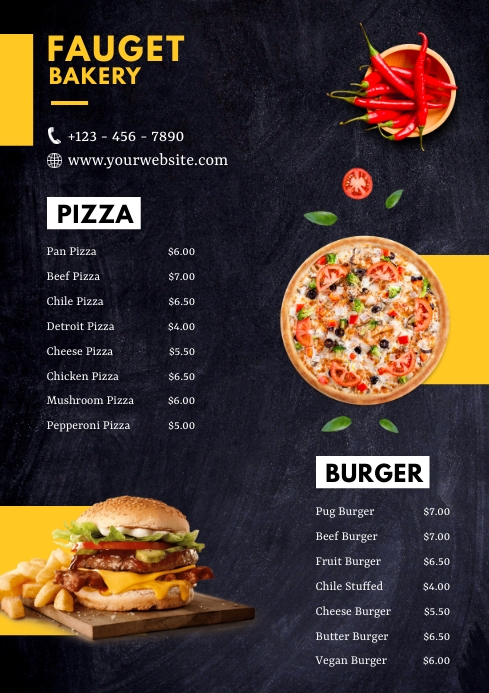 Menu Promo A4 Template | PosterMyWall