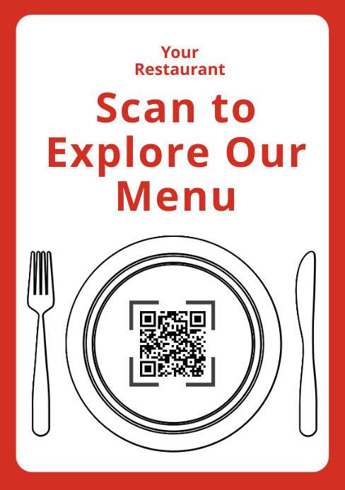 Menu QR Code Template | PosterMyWall