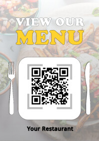 Qr Menu Html Template Menu QR Code Template | PosterMyWall