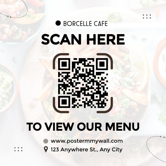 Menu QR Code Placement Instagram Post Template | PosterMyWall
