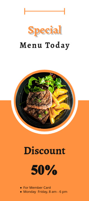 Menu Rack Card Template | PosterMyWall