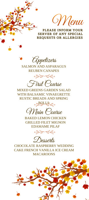 Menu Rack Card Template | PosterMyWall