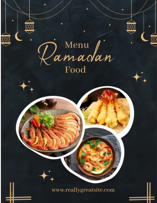 menu ramadan food Template | PosterMyWall