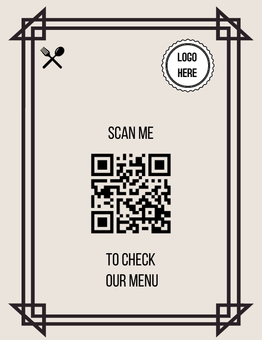 Copy of MENU SCAN CODE | PosterMyWall