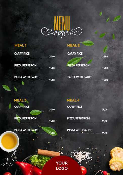 Menu special 2023 Template | PosterMyWall