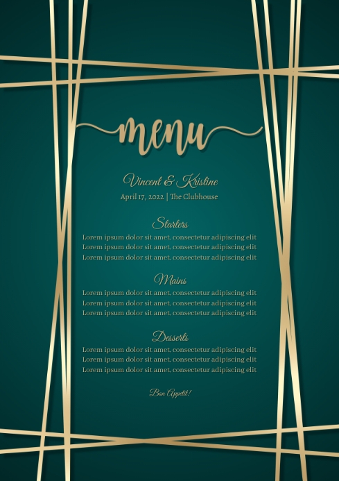 Menu Template | PosterMyWall