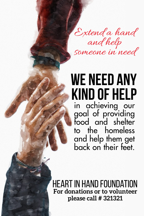 fundraising template Poster