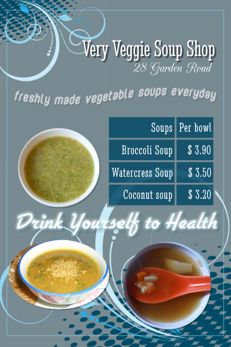 menu template Poster