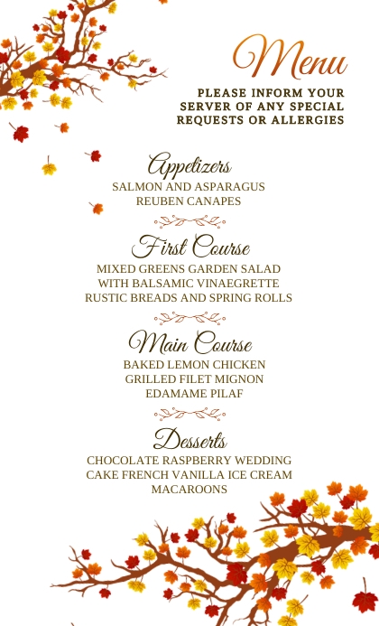 Copy of Menu Us Legal | PosterMyWall