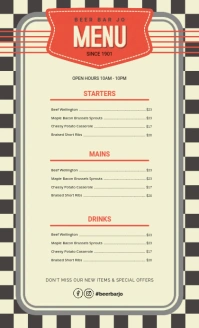 Menu US Legal Template