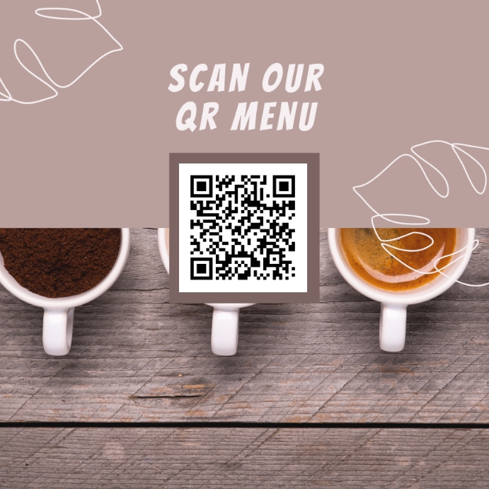 Menu with QR Code Template | PosterMyWall