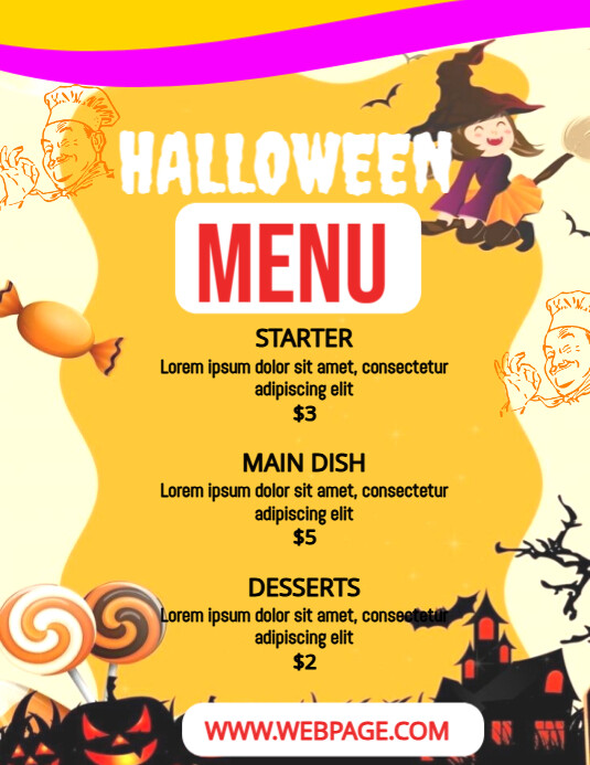 Halloween Flyer (US Letter) template
