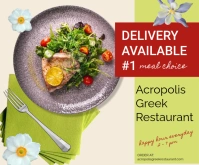menus, restaurants, take out, delivery, catering, food Medium Rectangle template