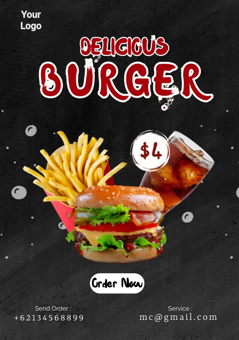 Menus - Burger Template | PosterMyWall