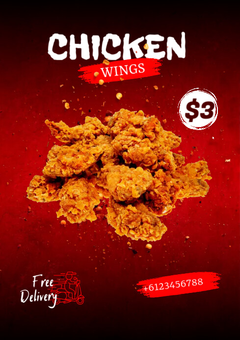 Menus Chicken Wings Template PosterMyWall
