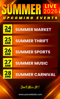 Merah Gradien Upcoming Summer Events Legal AS template