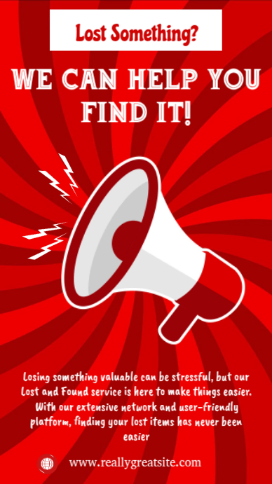 Plantilla de Lost And Found Service | PosterMyWall