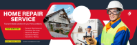 Red Home Repair Services Twitter 标题 Template