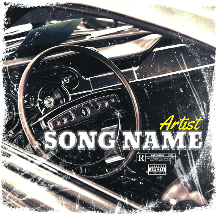 mercedes Album Cover music trap mixtape rap ( template