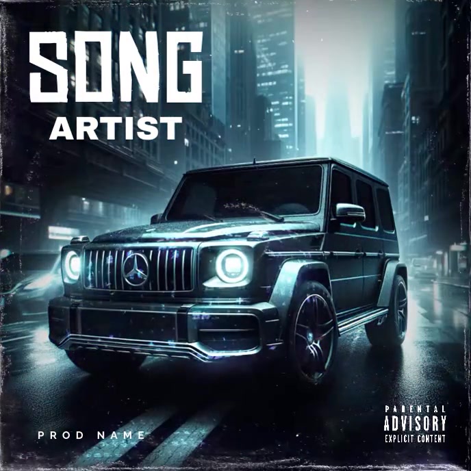 Mercedes Rapper Cd Plantilla de Mercedes G Class Album Cover | PosterMyWall